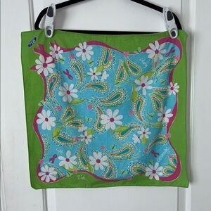 Vintage Lilly Pulitzer race for the cure scarf 2004